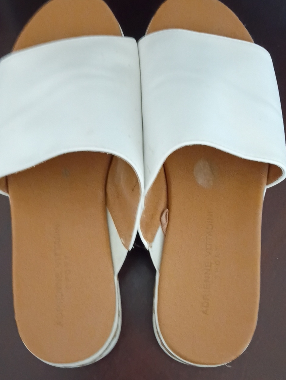 Adrienne Vittadini Sandals for Women - Minimal Leather Upper